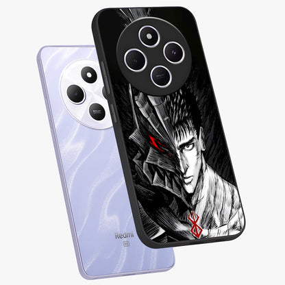 Berserker Blood Oath Glass Case displayed in angled mockup highlighting dark fantasy graphic design and powerful theme.