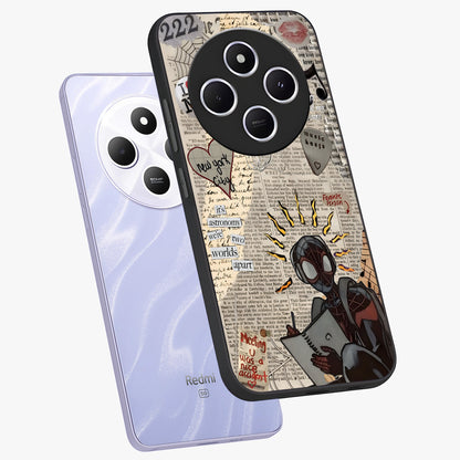 City Dream Sketch Glass Case displayed in angled mockup highlighting minimal city illustration with aesthetic sketch style.