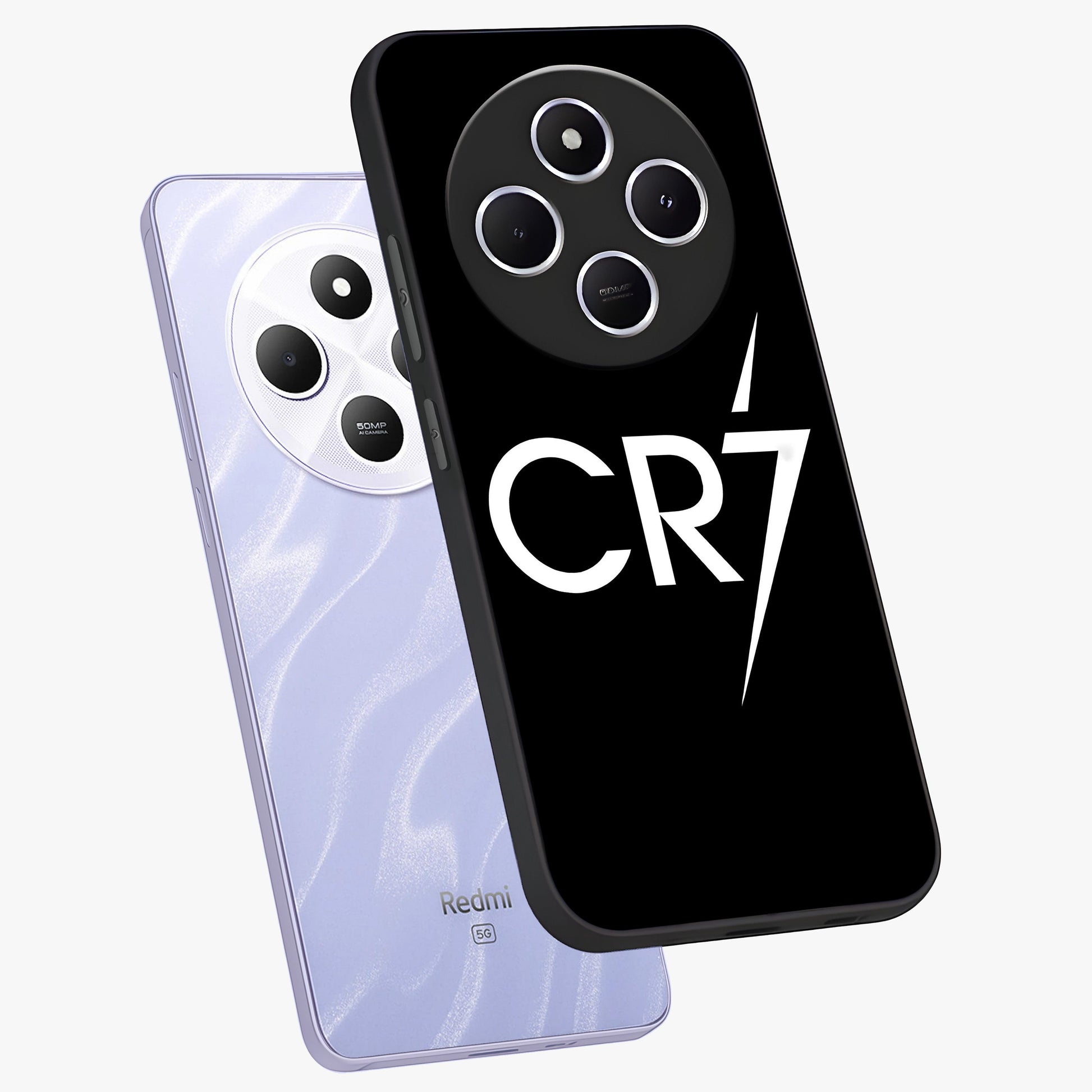 Cr7 Elite Strike Glass Case displayed in angled mockup highlighting powerful sports graphic with bold athletic theme.