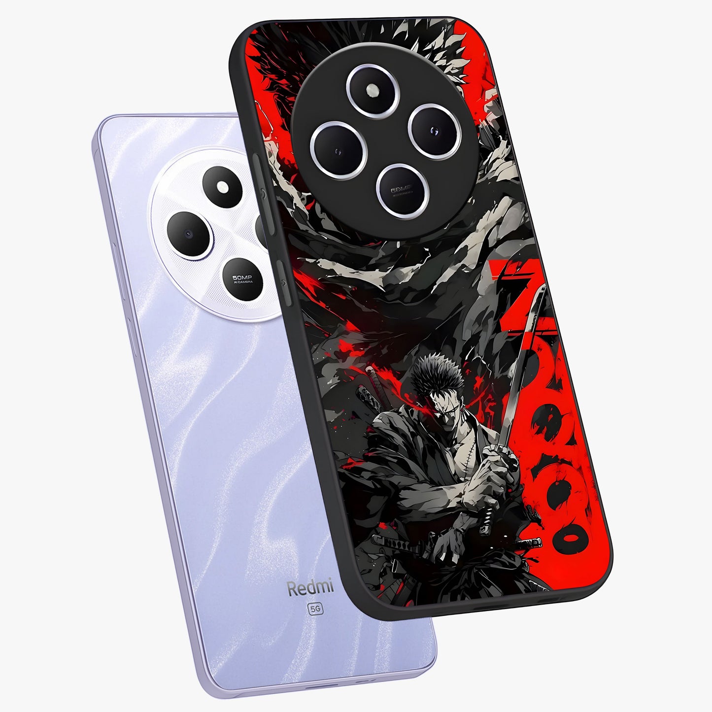 Demon Sword Resolve Glass Case displayed in angled mockup highlighting powerful demon sword illustration with dark fantasy aesthetic.