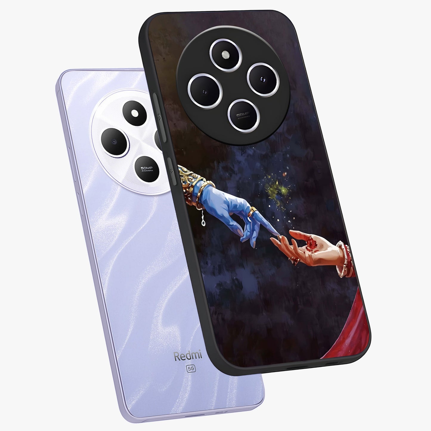 Divine Touch Eternal Glass Case displayed in angled mockup highlighting elegant divine inspired design with calm aesthetic style.