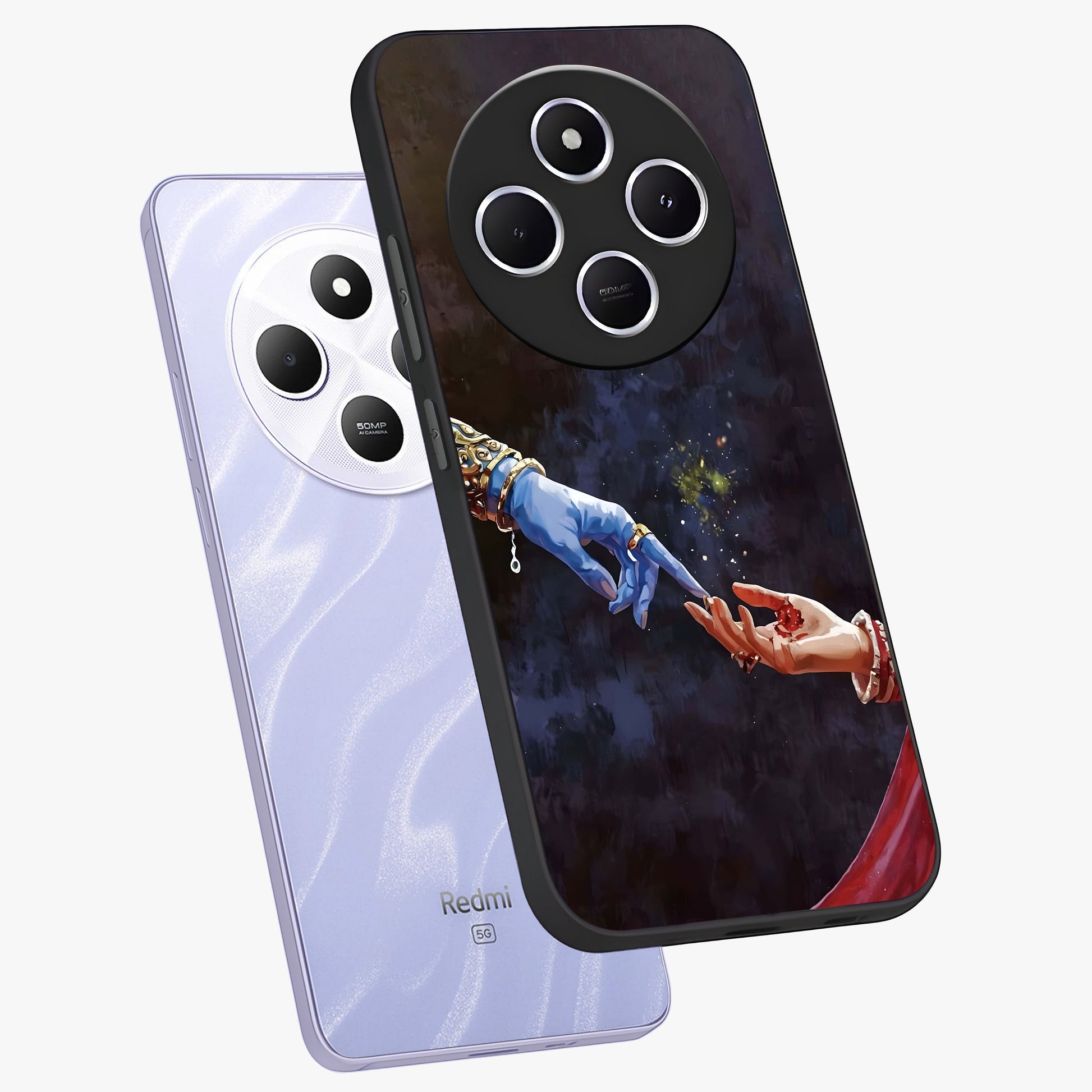 Divine Touch Eternal Glass Case displayed in angled mockup highlighting elegant divine inspired design with calm aesthetic style.