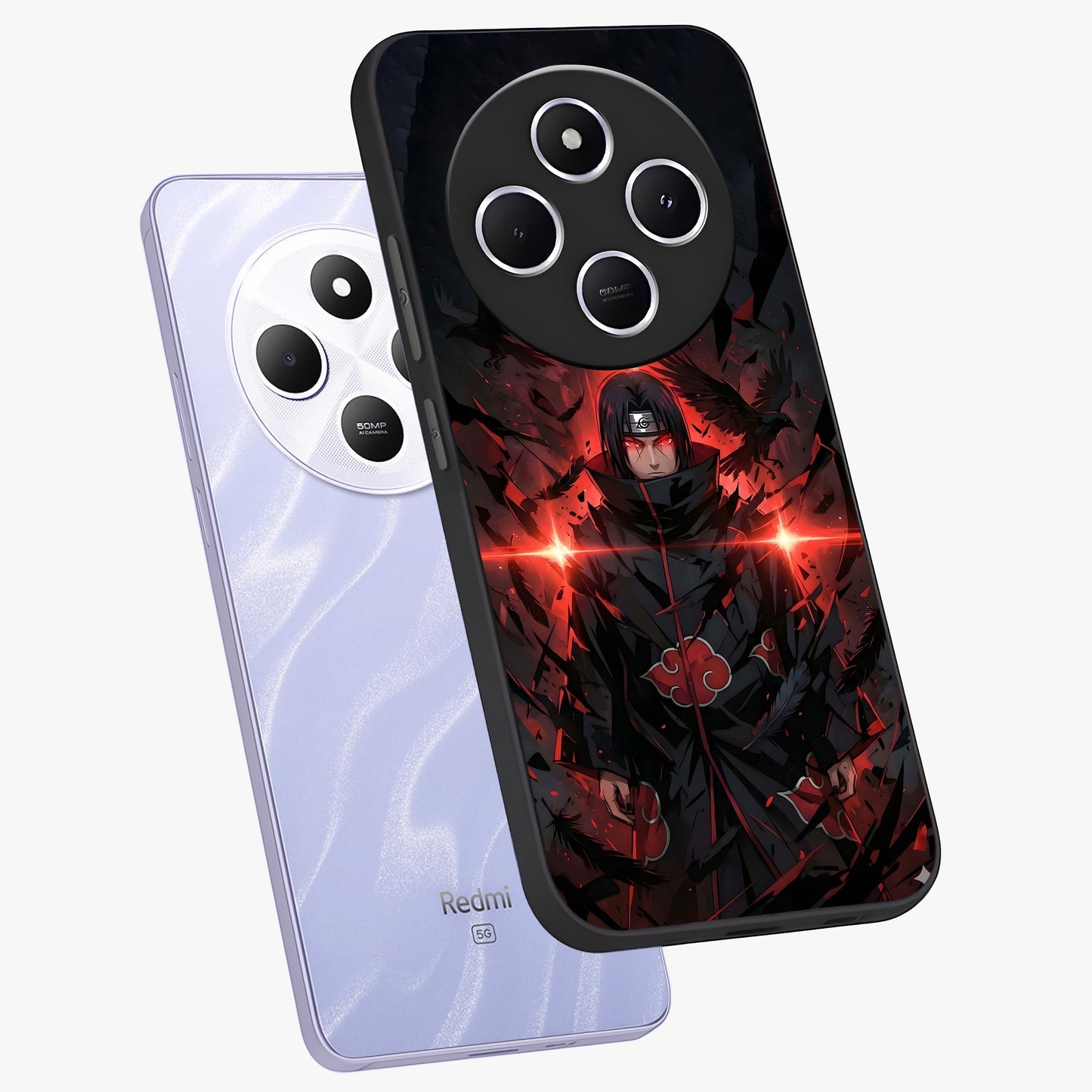 Focused Blade Discipline Glass Case displayed in angled mockup highlighting clean minimal text artwork with modern aesthetic style.