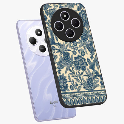 Heirloom Wild Bloom Glass Case displayed in angled mockup highlighting botanical bloom design with classic aesthetic style.
