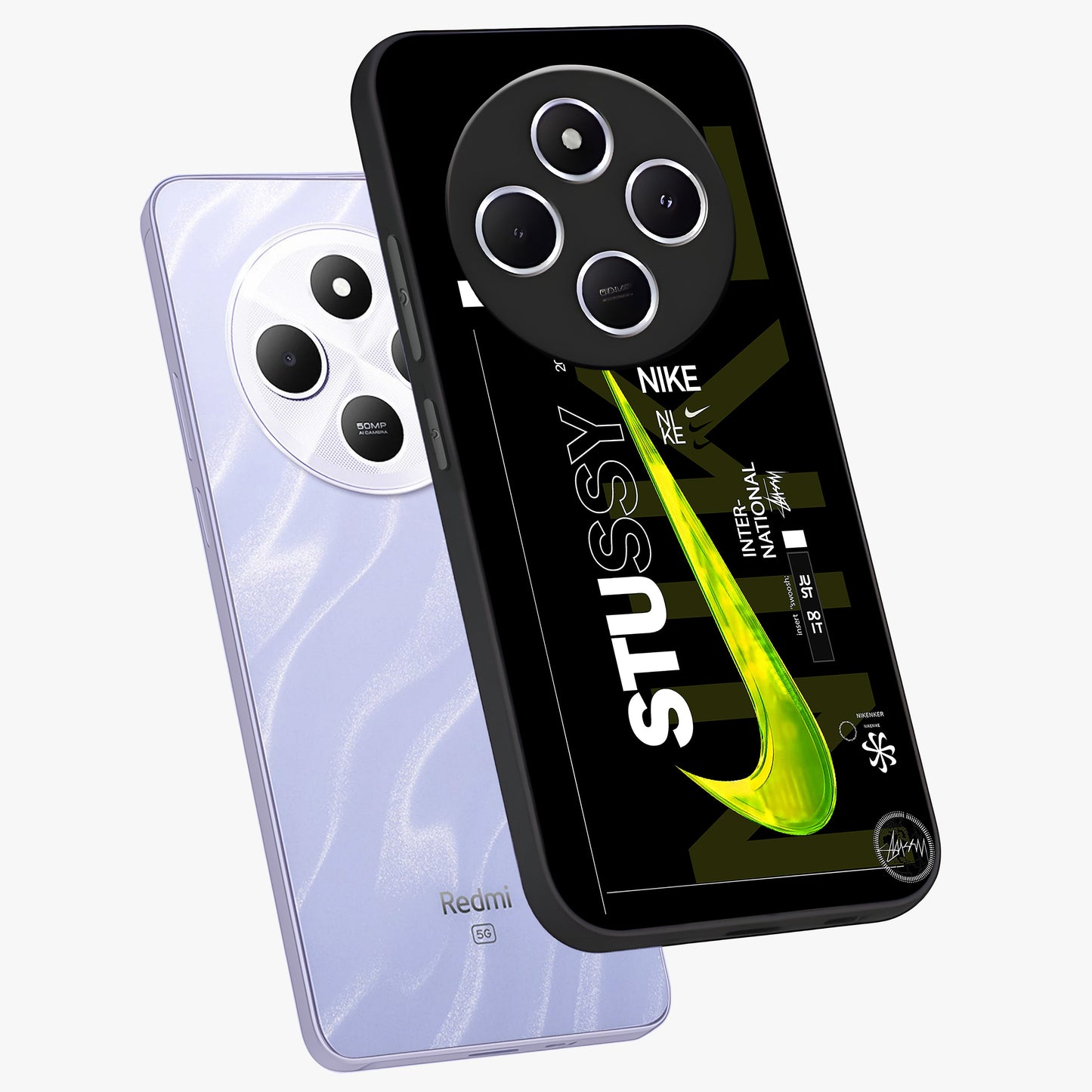 Neon Street Edition Glass Case displayed in angled mockup highlighting vibrant urban design with bold street aesthetic.