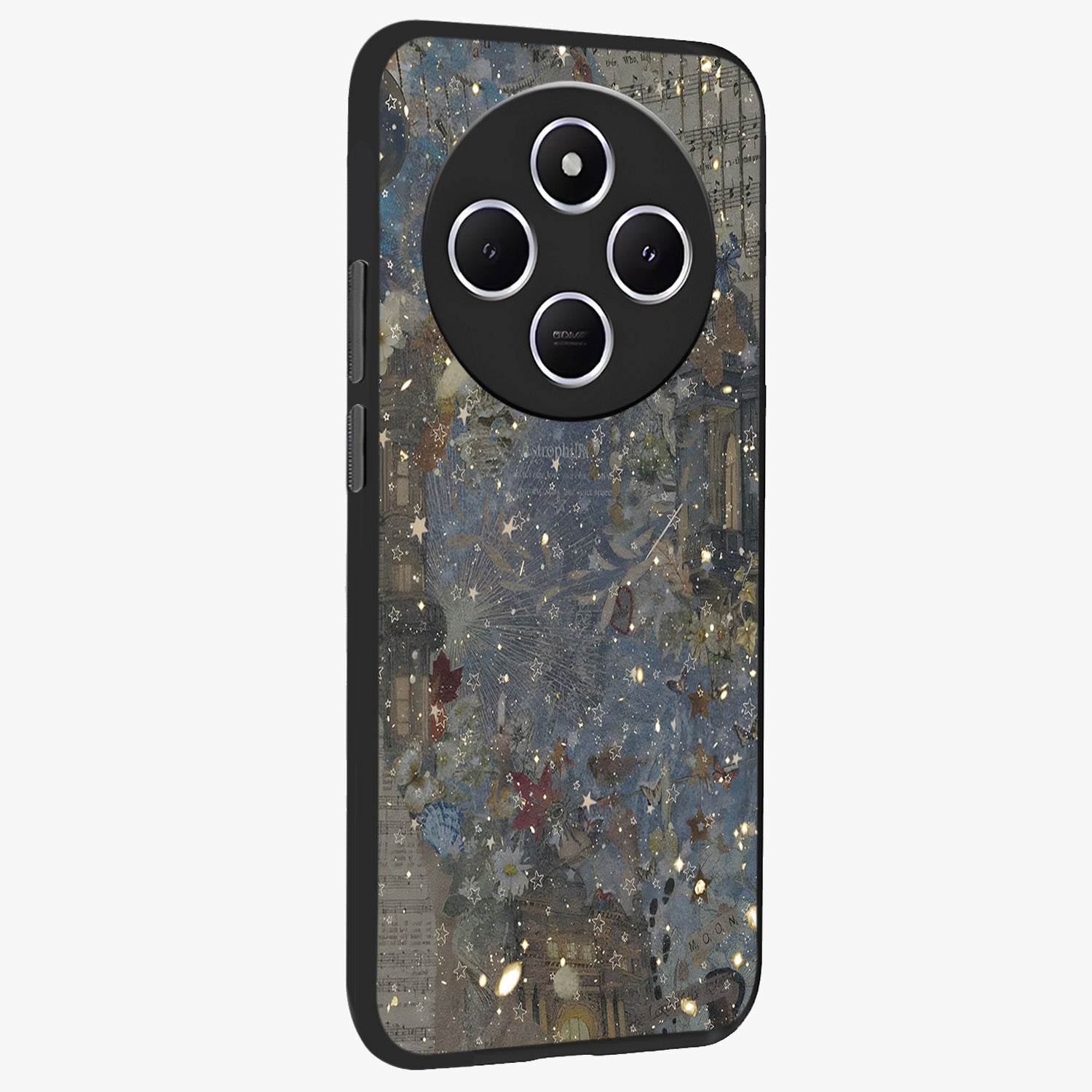 Aesthetic Astrolophia Glass Case upright view showcasing soft aesthetic theme with stylish modern look.