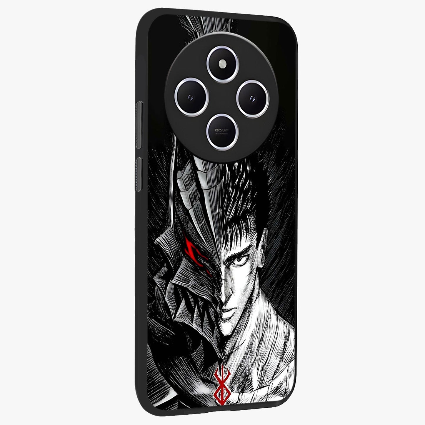 Berserker Blood Oath Glass Case upright view showcasing intense warrior aesthetic with dramatic artistic style.
