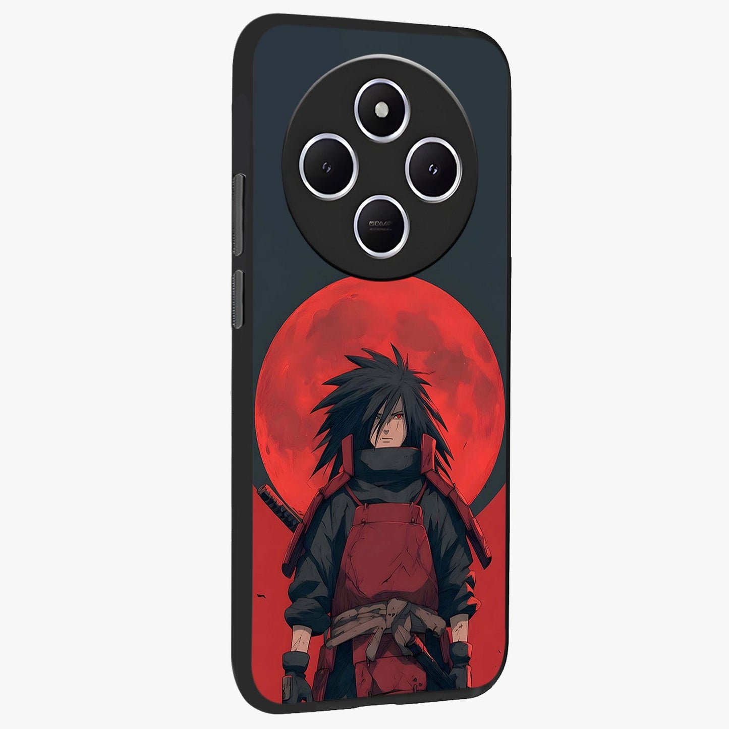 Crimson Moon Warlord Glass Case upright view showcasing powerful warlord artwork with dark celestial theme.
