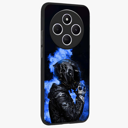 Cyber Sentinel Protocol Glass Case upright view showcasing advanced cyber sentinel artwork with futuristic tech theme.