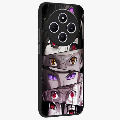 Eyes of Destiny Glass Case upright view showcasing symbolic eye artwork with dramatic artistic theme.