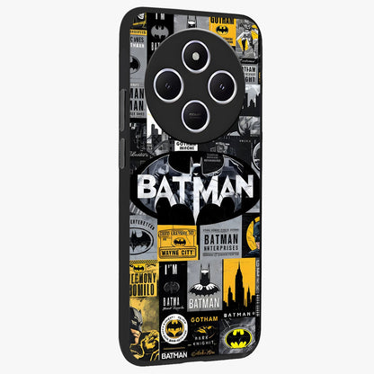 Knight Gotham Rise Glass Case upright view showcasing bold vigilante themed artwork with gothic city vibe.