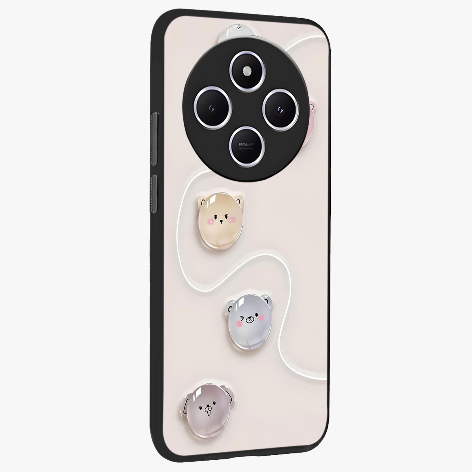 Puffy Face Parade Glass Case upright view showcasing adorable character artwork with cheerful animated theme.