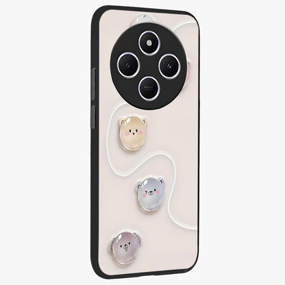 Puffy Face Parade Glass Case upright view showcasing adorable character artwork with cheerful animated theme.