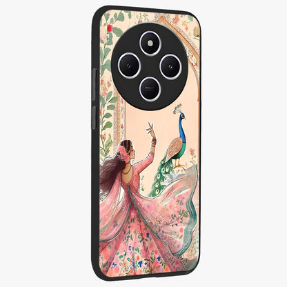 Royal Grace Muse Glass Case upright view showcasing stylish artistic artwork with sophisticated royal theme.