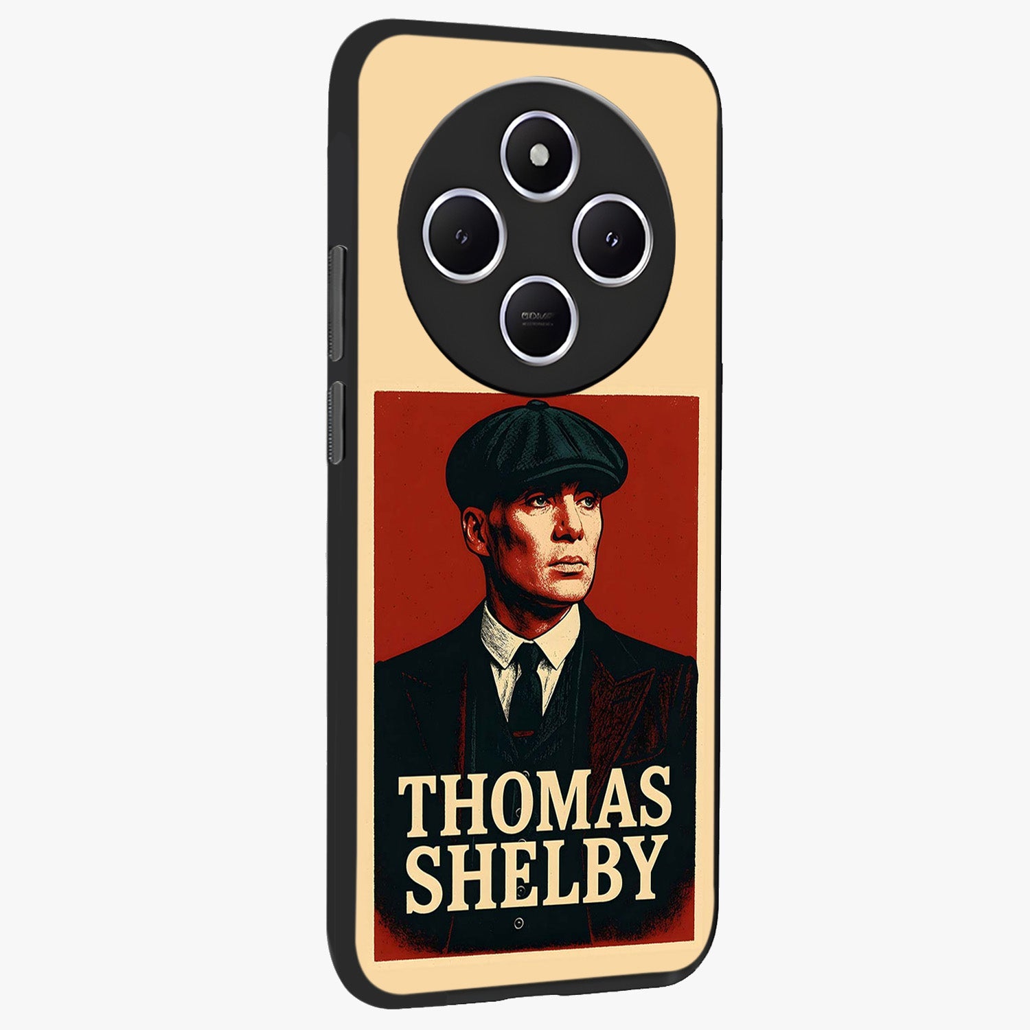 Vintage Mafia Authority Glass Case upright view showcasing dramatic vintage artwork with iconic authority theme.