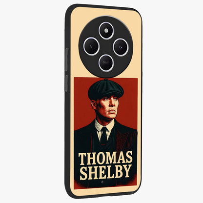 Vintage Mafia Authority Glass Case upright view showcasing dramatic vintage artwork with iconic authority theme.