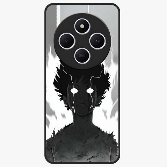 Awakened Inner Rage Glass Case showing flat back view with intense artistic artwork and glossy glass finish.