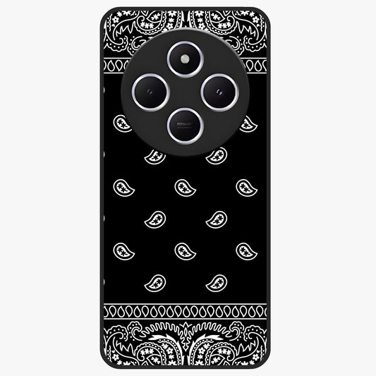 Retro Rebel Threads Glass Case showing flat back view with vintage street style artwork and glossy glass finish.