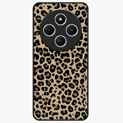 Savage Chic Pattern Glass Case showing flat back view with stylish patterned artwork and glossy glass finish.