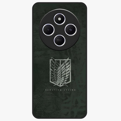 Wings Of Freedom Glass Case showing flat back view with symbolic wings artwork and glossy glass finish.