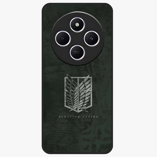 Wings Of Freedom Glass Case showing flat back view with symbolic wings artwork and glossy glass finish.