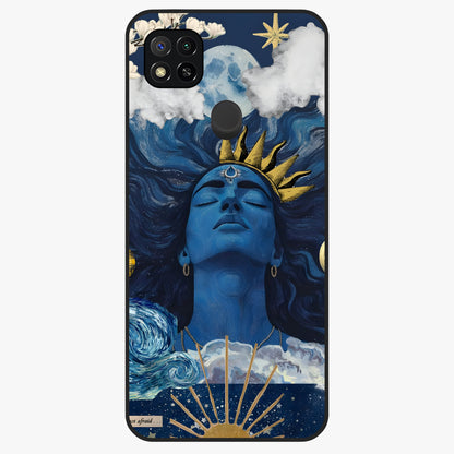 Aesthetic Lord Shiva Glass Case showing flat back view with divine Shiva artwork and glossy glass finish.