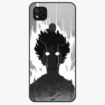 Awakened Inner Rage Glass Case showing flat back view with intense artistic artwork and glossy glass finish.