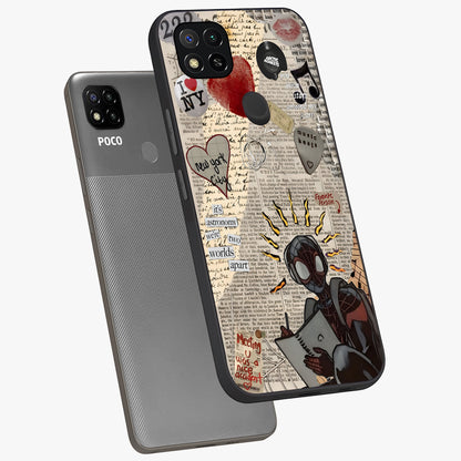 City Dream Sketch Glass Case displayed in angled mockup highlighting minimal city illustration with aesthetic sketch style.