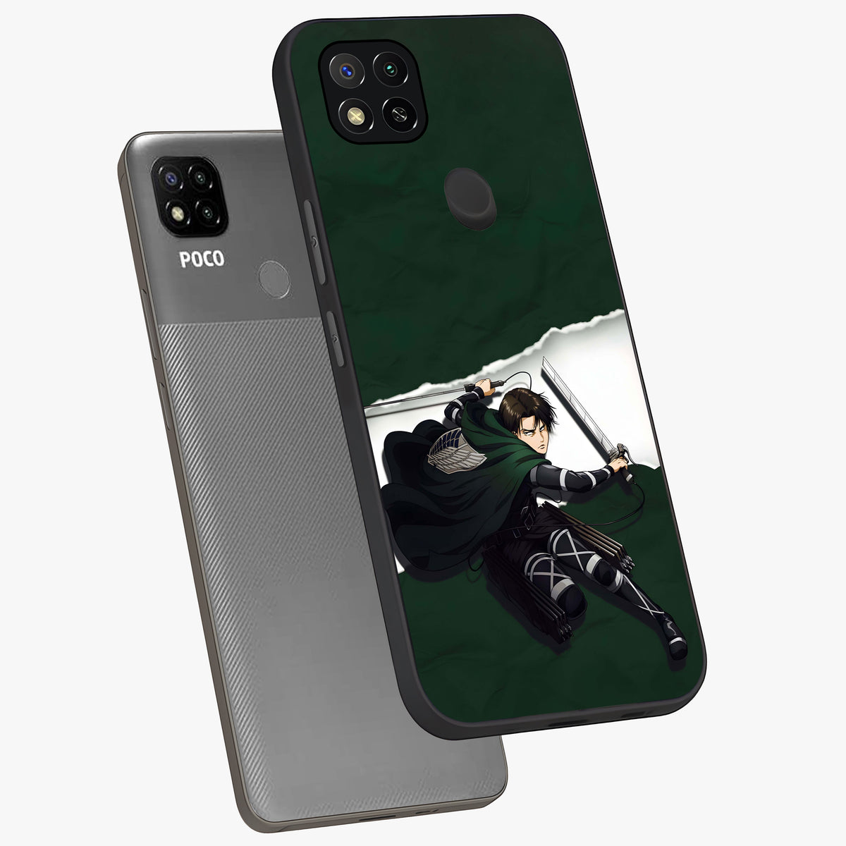 Emerald War Vanguard Glass Case displayed in angled mockup highlighting intense battle inspired design with emerald tone aesthetic.