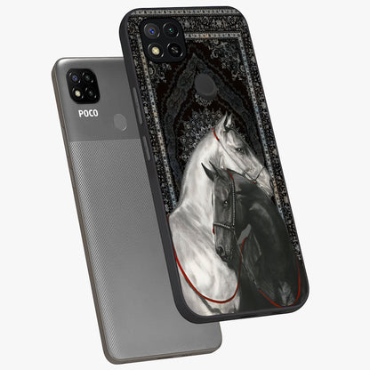 Majestic Ride Legacy Glass Case displayed in angled mockup highlighting sleek vehicle design with bold racing aesthetic.