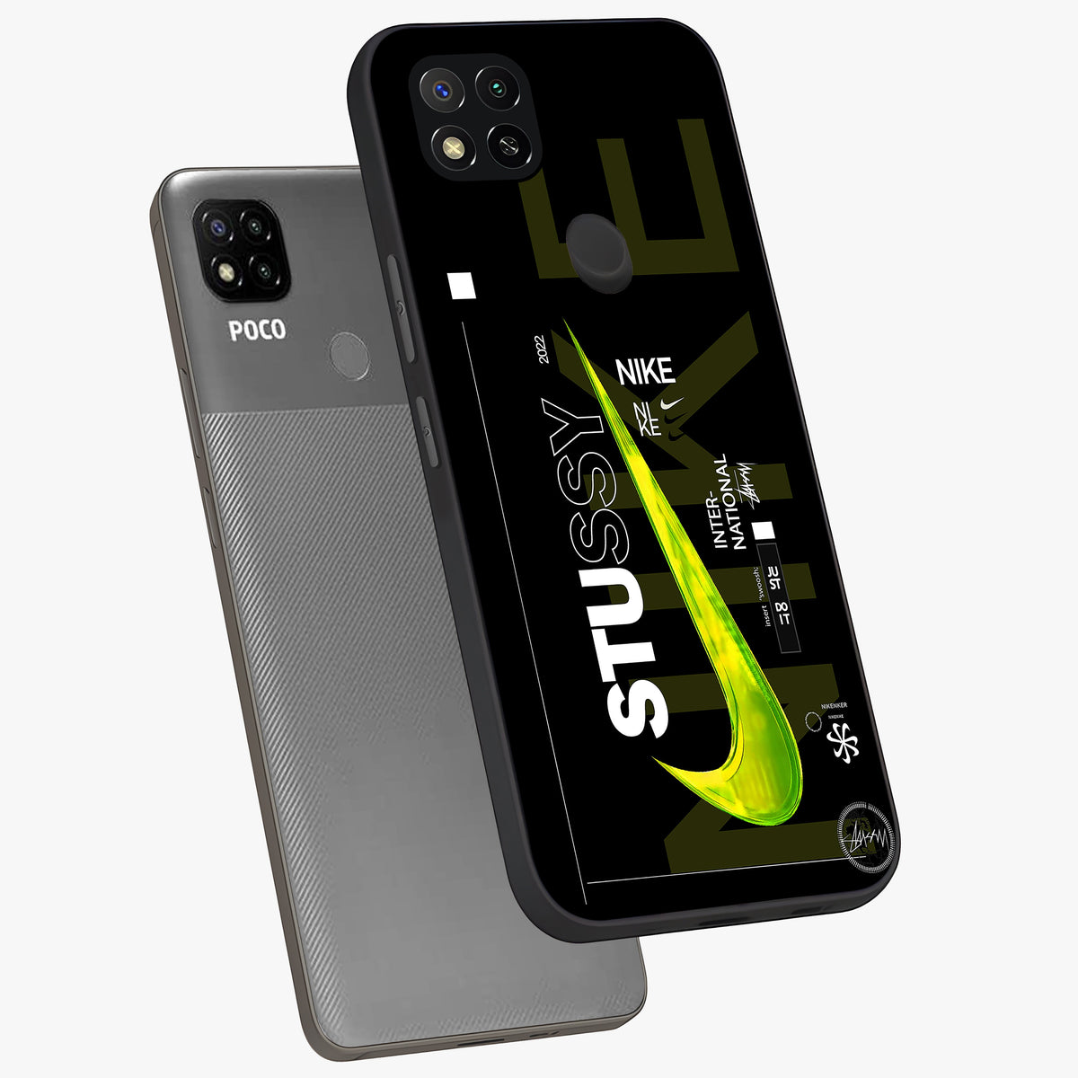 Neon Street Edition Glass Case displayed in angled mockup highlighting vibrant urban design with bold street aesthetic.