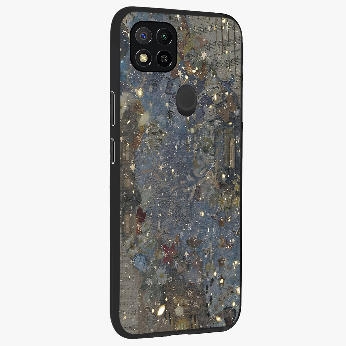 Aesthetic Astrolophia Glass Case upright view showcasing soft aesthetic theme with stylish modern look.