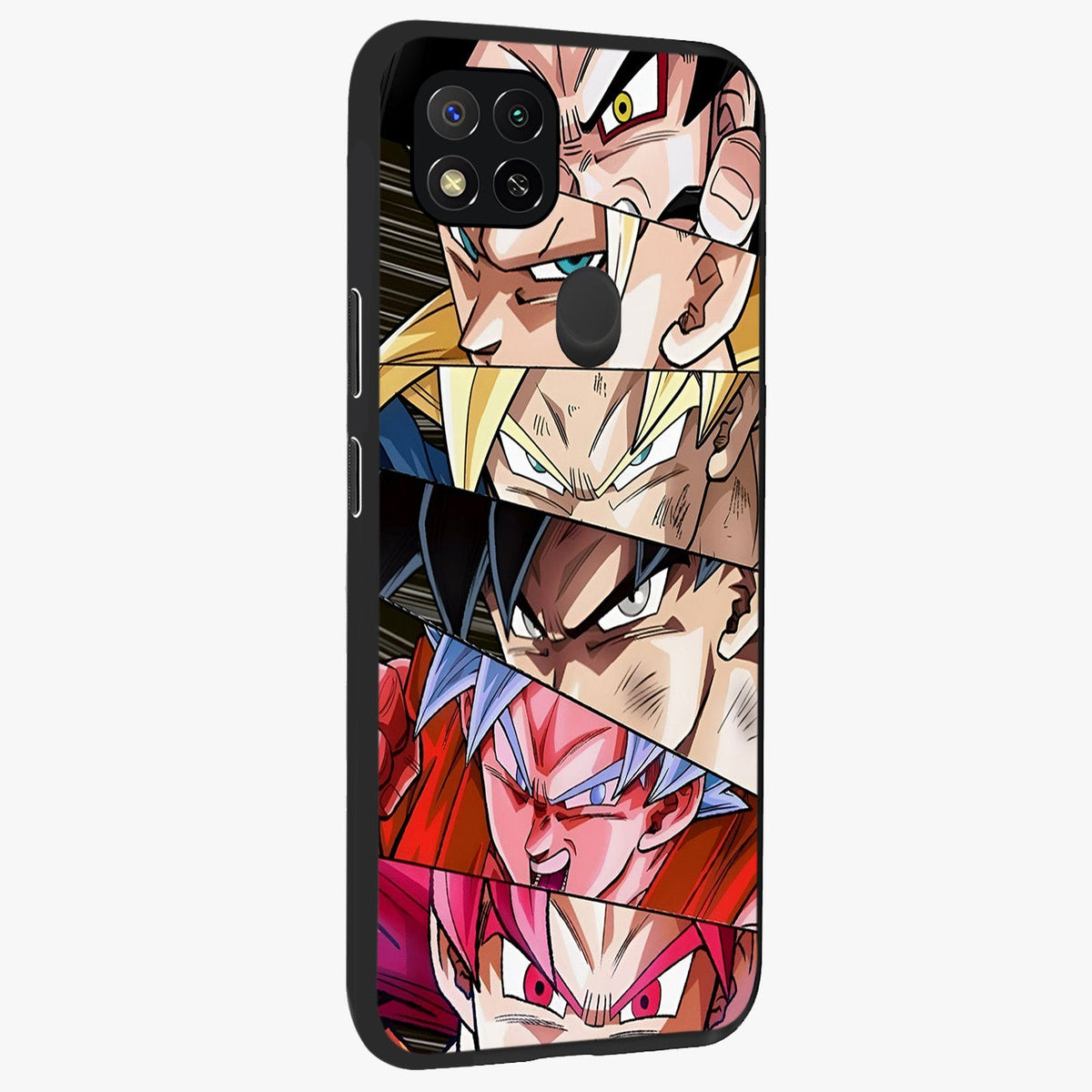 Anime Character Glass Case upright view showcasing expressive anime artwork with bold graphic style.