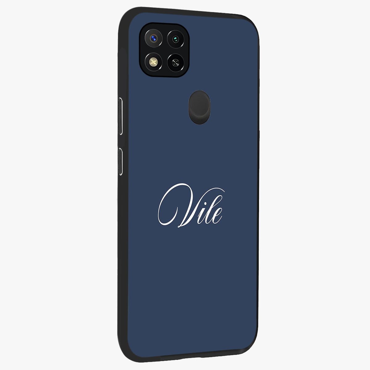 Blue Vintage Floral Pattern Glass Case displayed in angled mockup highlighting classic blue floral pattern and retro aesthetic design.