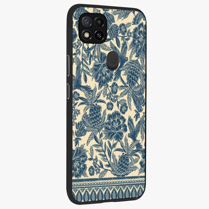 Heirloom Wild Bloom Glass Case upright view showcasing delicate wildflower artwork with timeless floral theme.