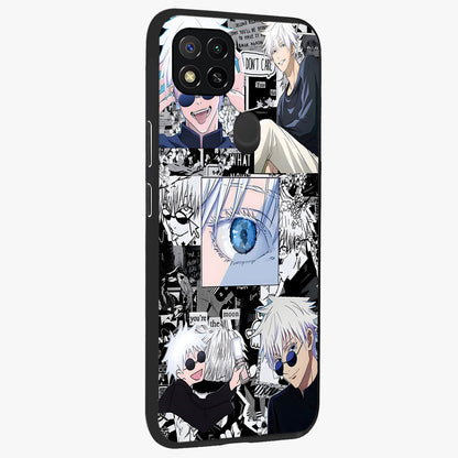 Infinity Sorcerer Chaos Glass Case upright view showcasing dramatic sorcerer artwork with chaotic mystical theme.
