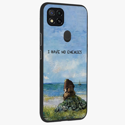 Peace Beyond War Glass Case upright view showcasing powerful peace symbol artwork with inspirational theme.