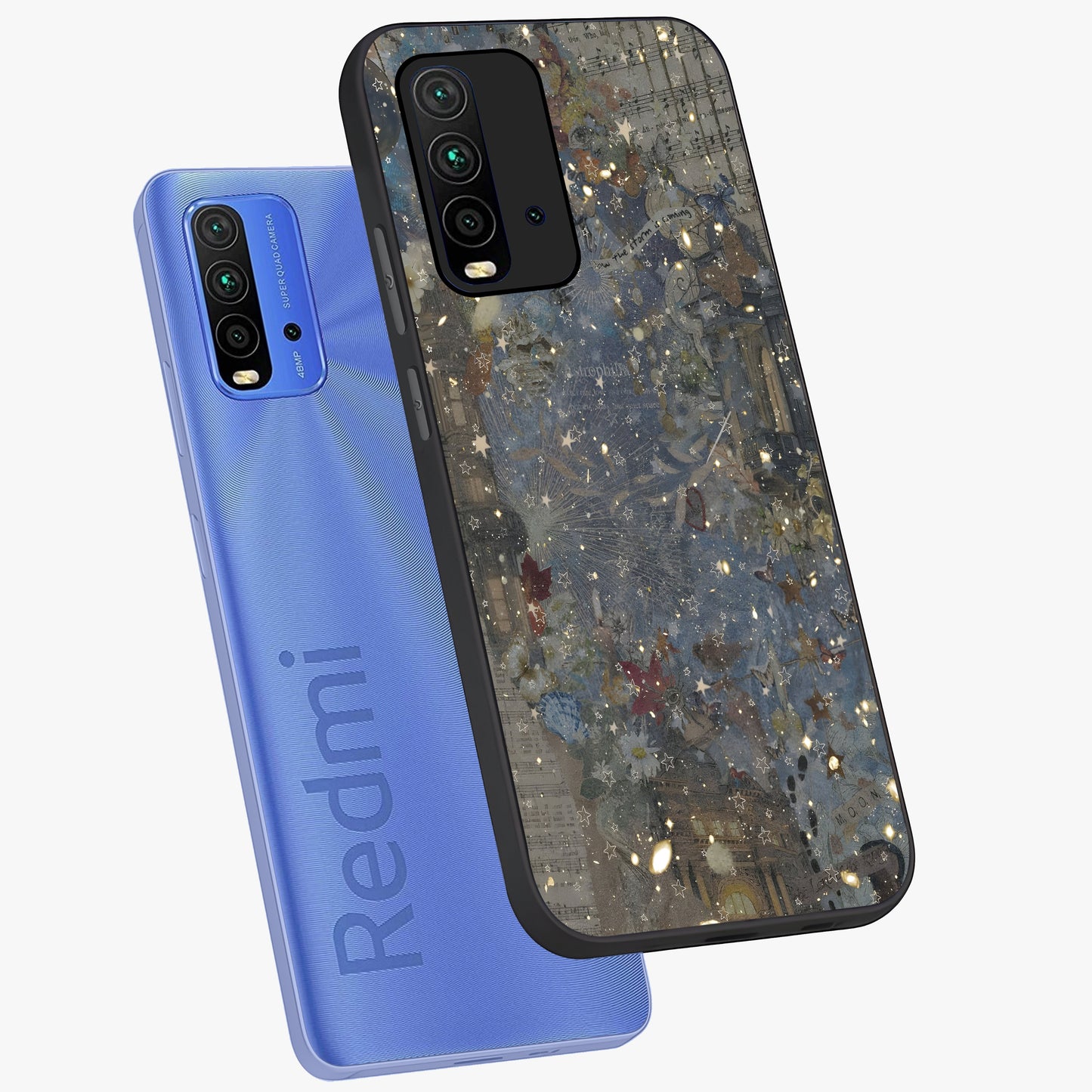 Aesthetic Astrolophia Glass Case displayed in angled mockup highlighting artistic aesthetic elements and smooth glass surface.