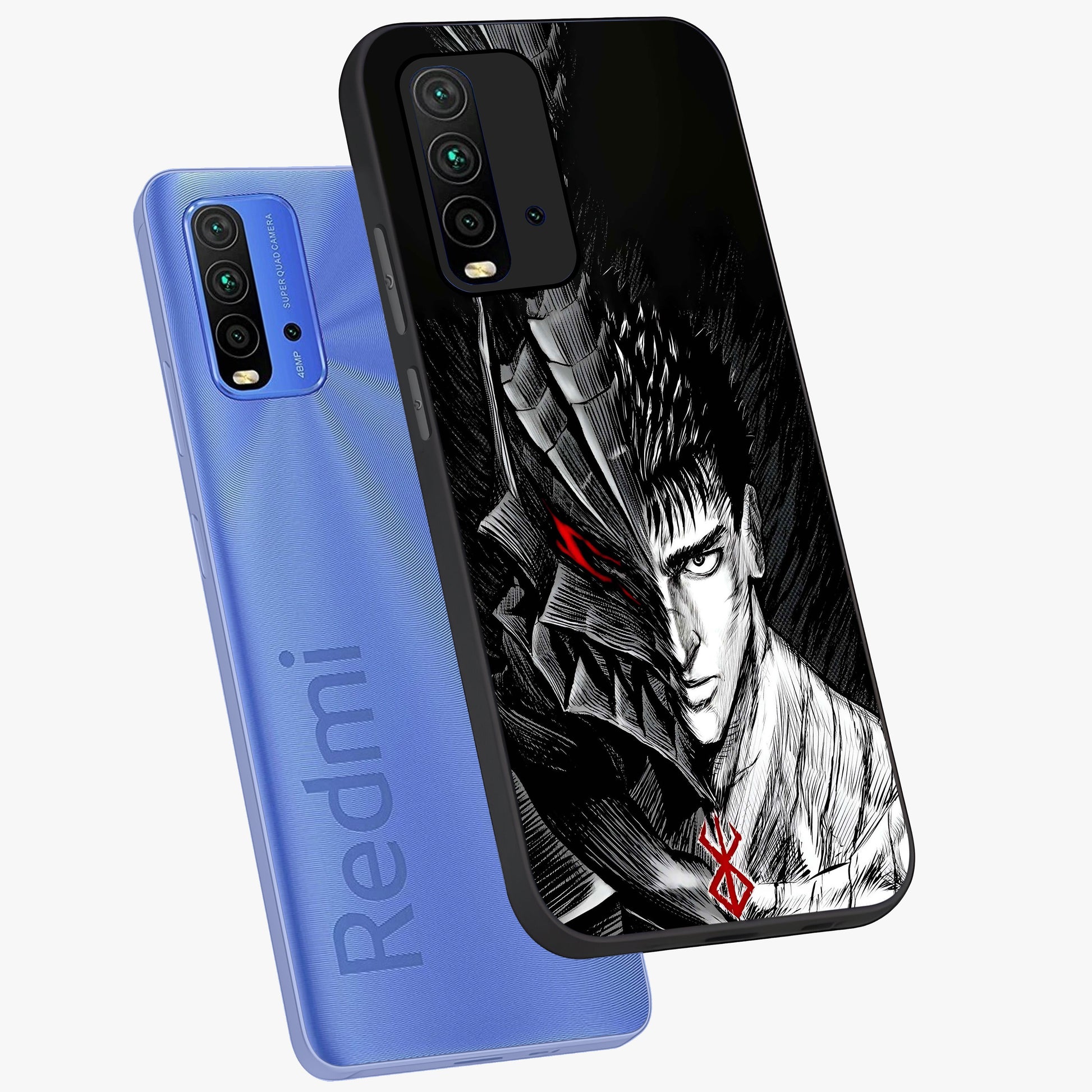 Berserker Blood Oath Glass Case displayed in angled mockup highlighting dark fantasy graphic design and powerful theme.