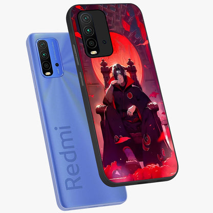 Blood Moon Sovereign Glass Case displayed in angled mockup highlighting dark celestial moon design and dramatic theme.