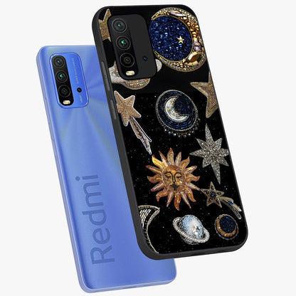 Celestial Gem Constellations Glass Case displayed in angled mockup highlighting gemstone inspired constellation design.