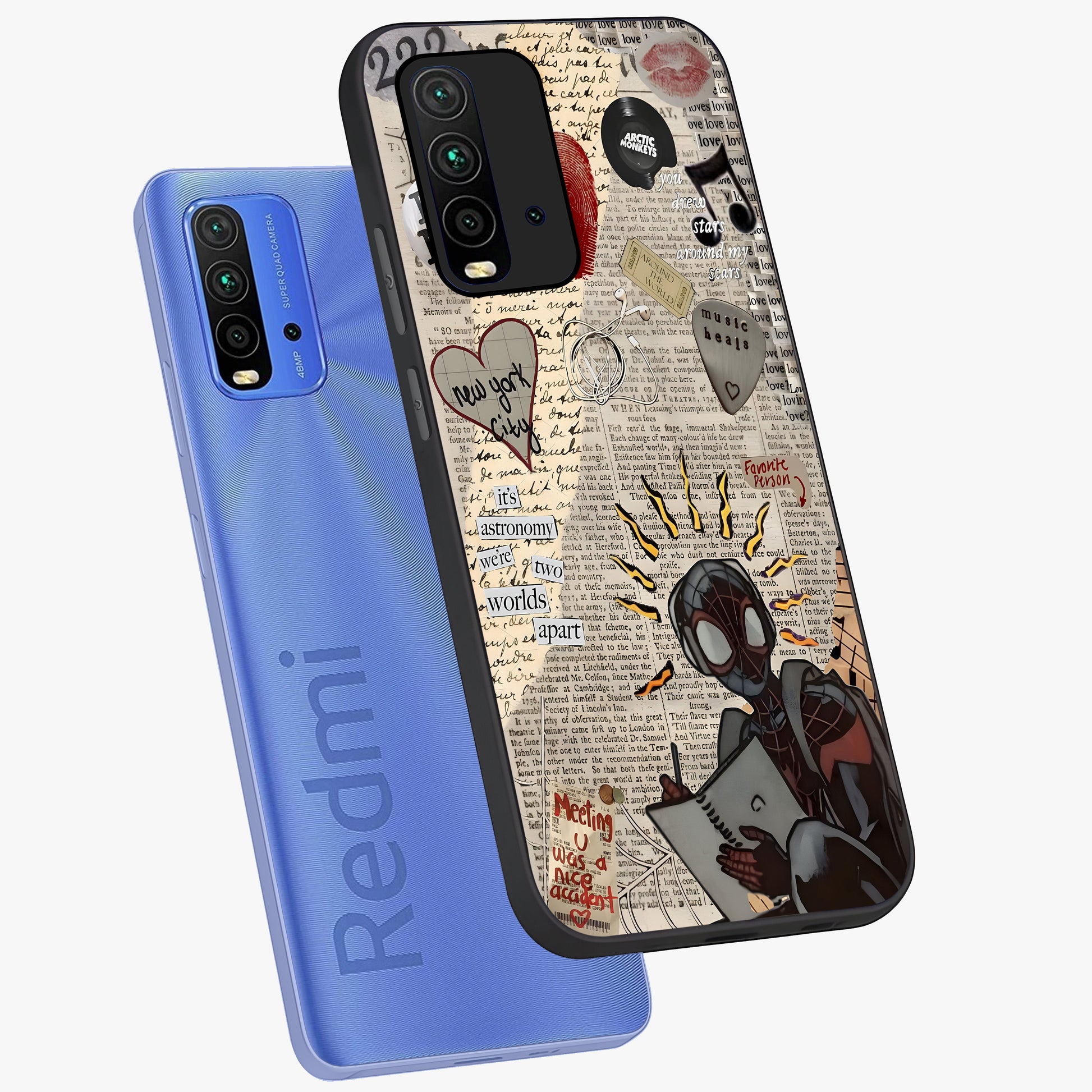 City Dream Sketch Glass Case displayed in angled mockup highlighting minimal city illustration with aesthetic sketch style.