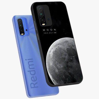 Cosmic Moon Glow Glass Case displayed in angled mockup highlighting celestial moon design with cosmic aesthetic theme.