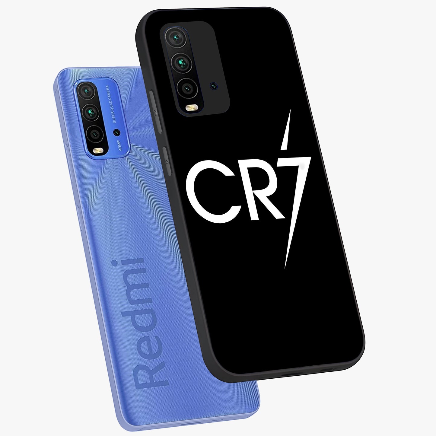 Cr7 Elite Strike Glass Case displayed in angled mockup highlighting powerful sports graphic with bold athletic theme.