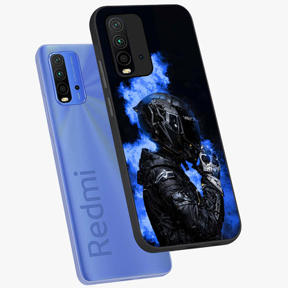 Cyber Sentinel Protocol Glass Case displayed in angled mockup highlighting digital cyber design with sci-fi aesthetic style.