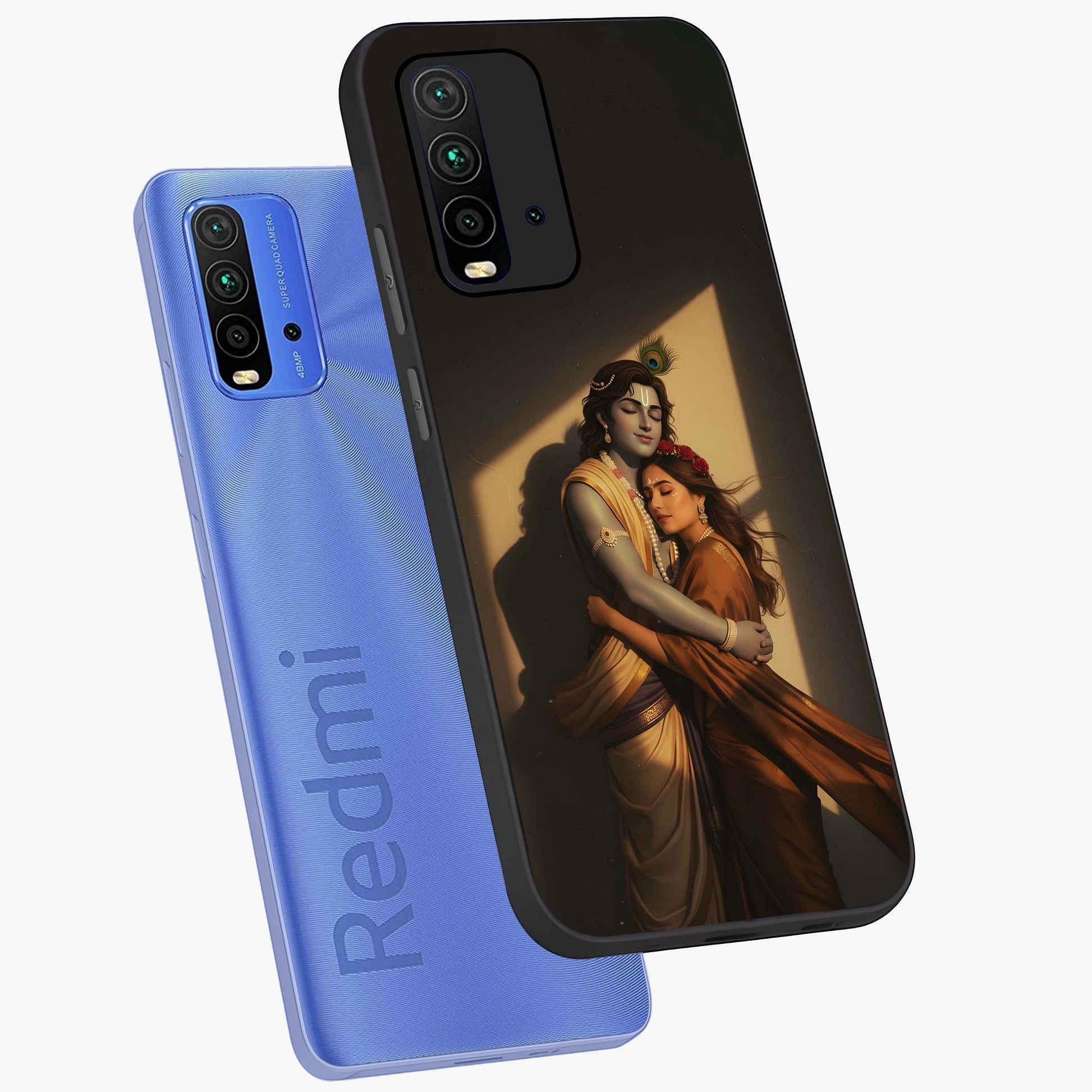 Divine Eternal Love Glass Case displayed in angled mockup highlighting elegant divine inspired design with peaceful aesthetic.