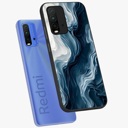 Ethereal Paper Marble Glass Case displayed in angled mockup highlighting elegant marble pattern with modern aesthetic style.