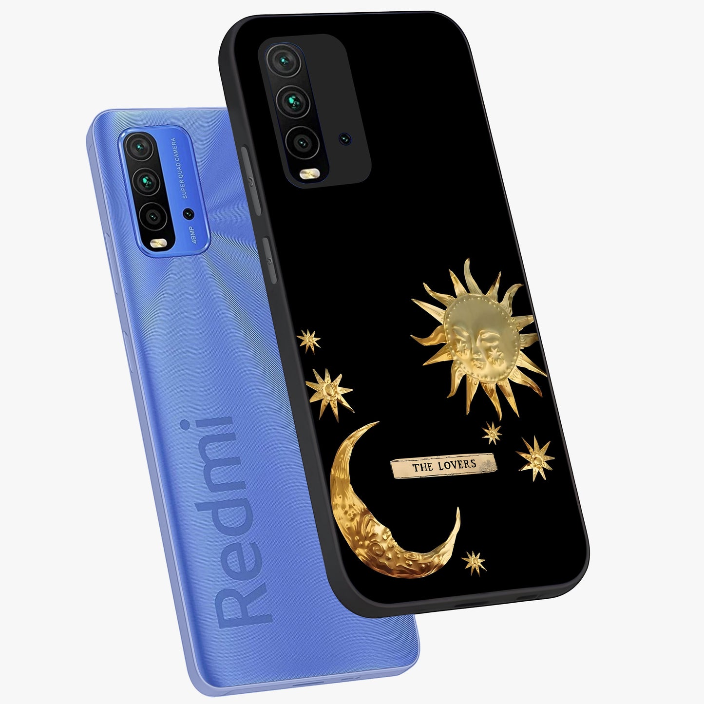 Gold Sun Blush Glass Case displayed in angled mockup highlighting radiant sun design with warm golden aesthetic.