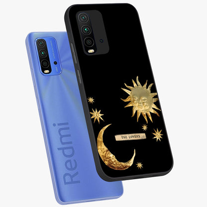 Gold Sun Blush Glass Case displayed in angled mockup highlighting radiant sun design with warm golden aesthetic.