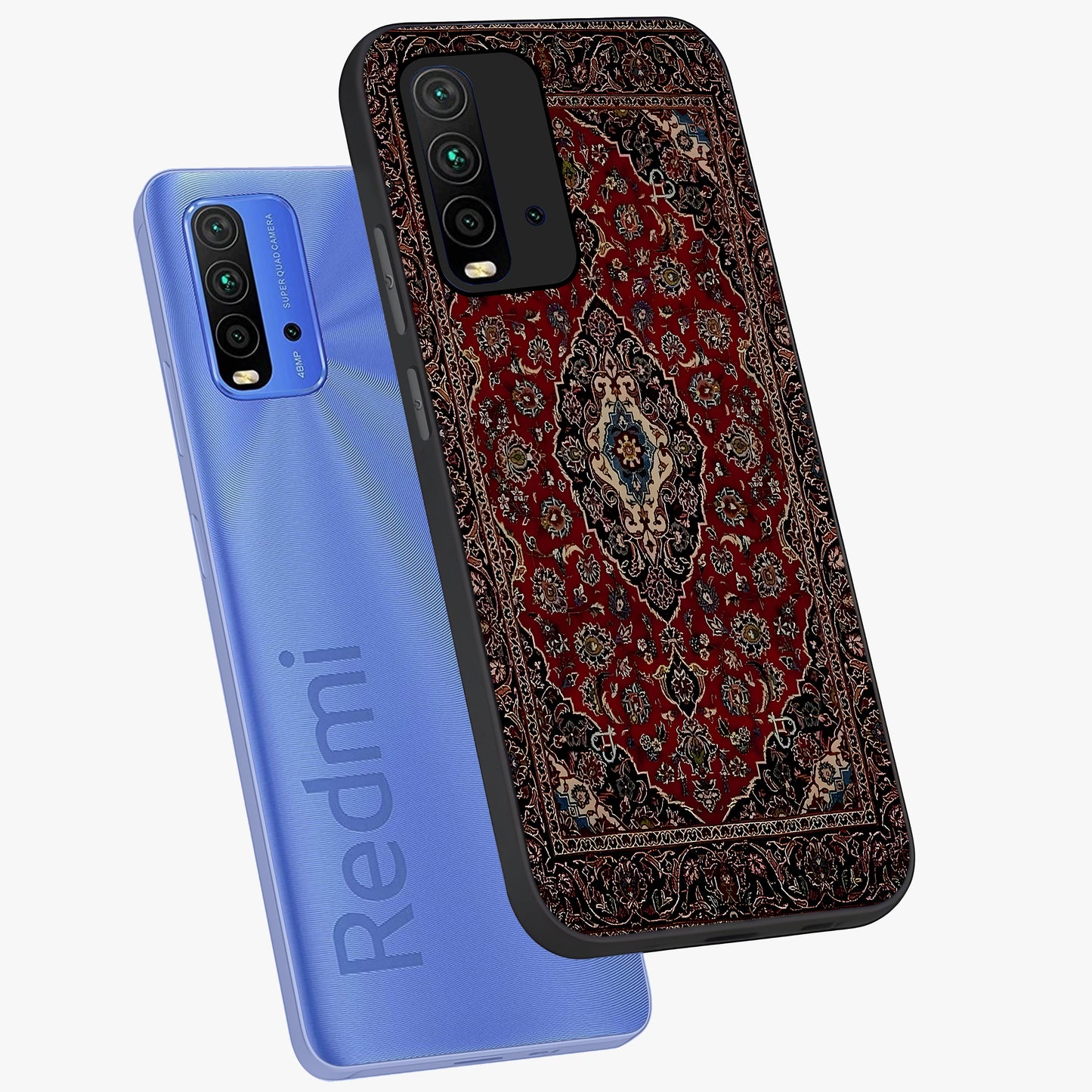 Heritage Carpet Royale Glass Case displayed in angled mockup highlighting intricate royal carpet design with heritage aesthetic.
